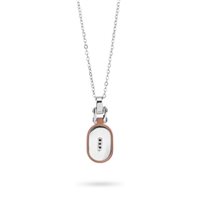 Collier Boccadamo Homme in Acier AGR274R
